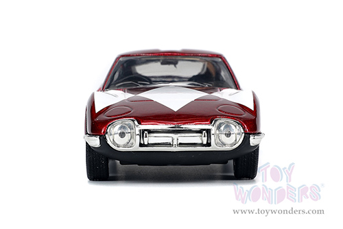 Jada Toys - Power Rangers Toyota 2000GT RHD with Red Ranger Diecast Figurine (1967, 1/32 scale diecast model car, Red) 33074