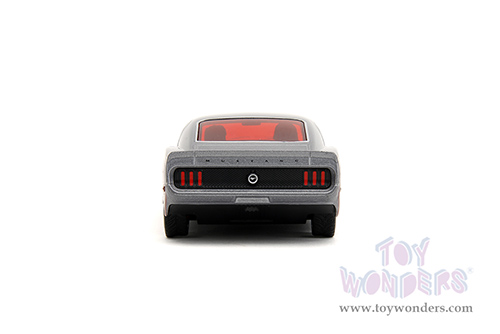 Jada Toys - Hollywood Rides | Marvel Guardians of the Galaxy Ford Mustang with Star Lord Diecast Figure (1969, 1/32 scale diecast model car, Silver/Dark Red) 33077