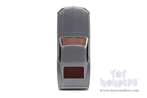 Jada Toys - Hollywood Rides | Marvel Guardians of the Galaxy Ford Mustang with Star Lord Diecast Figure (1969, 1/32 scale diecast model car, Silver/Dark Red) 33077