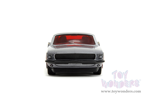Jada Toys - Hollywood Rides | Marvel Guardians of the Galaxy Ford Mustang with Star Lord Diecast Figure (1969, 1/32 scale diecast model car, Silver/Dark Red) 33077