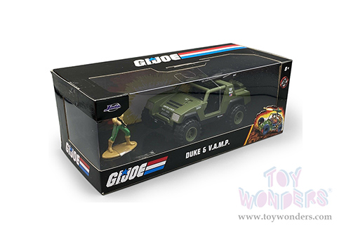 Jada Toys Hollywood Rides - G.I. Joe V.A.M.P. with Duke Diecast Figurine (1/32 scale diecast model car, Olive Green) 33083