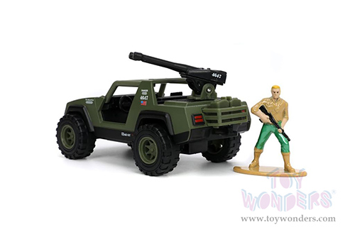 Jada Toys Hollywood Rides - G.I. Joe V.A.M.P. with Duke Diecast Figurine (1/32 scale diecast model car, Olive Green) 33083