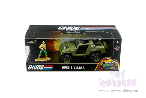 Jada Toys Hollywood Rides - G.I. Joe V.A.M.P. with Duke Diecast Figurine (1/32 scale diecast model car, Olive Green) 33083