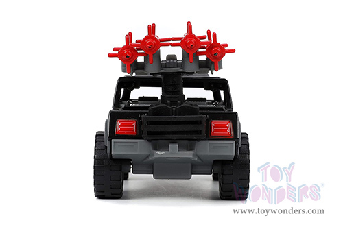 Jada Toys Hollywood Rides - G.I. Joe Stinger with Missile Launcher and Cobra Commander Diecast Figurine (1/32 scale diecast model car, Gray) 33085