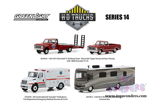Greenlight - Heavy Duty Trucks Series 14 (1/64 scale die cast model car, Asstd.) 33140/48