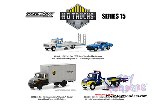 Greenlight - Heavy Duty Trucks Series 15 (1/64 scale die cast model car, Asstd.) 33150/6