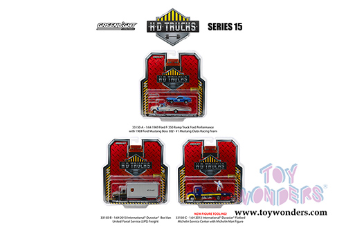 Greenlight - Heavy Duty Trucks Series 15 (1/64 scale die cast model car, Asstd.) 33150/6