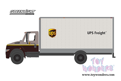 Greenlight - Heavy Duty Trucks Series 15 | International Box Van UPS Freight (2013, 1/64 scale diecast model car, Brown/Gray) 33150B/48