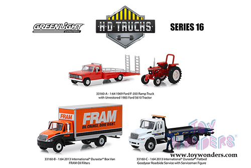 Greenlight - Heavy Duty Trucks Series 16 (1/64 scale die cast model car, Asstd.) 33160/48