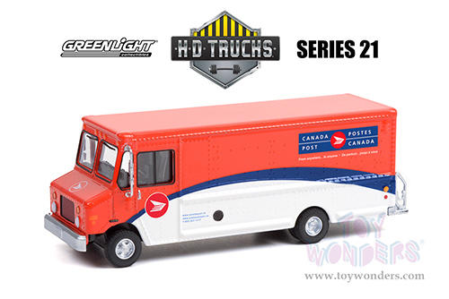 Greenlight - Heavy Duty Trucks Series 21 | Mail Delivery Vehicle - Canada Post (2019, 1/64 scale diecast model car, Red/White/Blue) 33210C/48