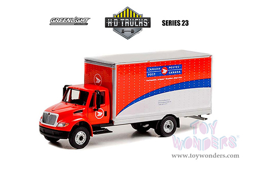 Greenlight - Heavy Duty Trucks Series 23 | International&reg; DuraStar&reg; Box Van "Canada Post" (2013, 1/64 scale diecast model car, Red/White with Blue Stripes) 33230B/48
