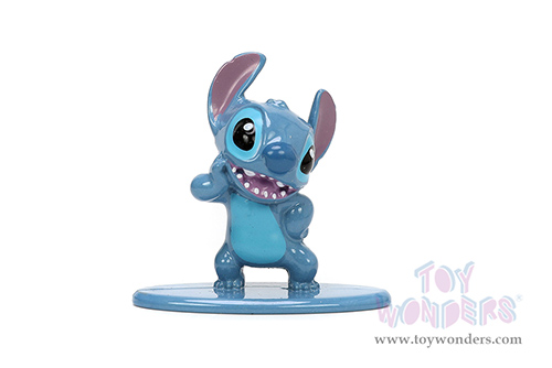 Jada Toys Hollywood Rides - "Lilo and Stitch" Volkswagen Beetle (Weathered) with Stitch Diecast Figurine (1/32 scale diecast model car, Matte Blue) 33251