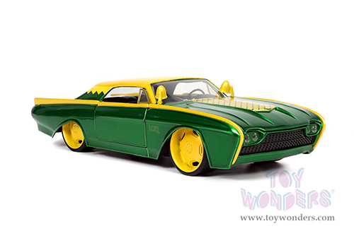 Jada Toys - Hollywood Rides | Ford Thunderbird with Marvel  Loki™ Diecast Figurine (1963, 1/24, diecast model car, Green/Yellow) 33357