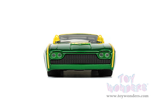 Jada Toys - Hollywood Rides | Ford Thunderbird with Marvel  Loki™ Diecast Figurine (1963, 1/24, diecast model car, Green/Yellow) 33357