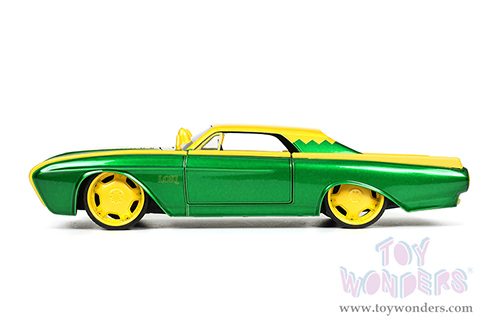 Jada Toys - Hollywood Rides | Ford Thunderbird with Marvel  Loki™ Diecast Figurine (1963, 1/24, diecast model car, Green/Yellow) 33357