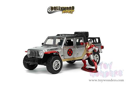 Jada Toys Hollywood Rides - Marvel X-Men Jeep® Gladiator with Colossus Diecast Figurine (2020, 1/32 scale diecast model car, Silver) 33363