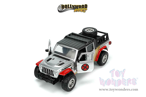 Jada Toys Hollywood Rides - Marvel X-Men Jeep® Gladiator with Colossus Diecast Figurine (2020, 1/32 scale diecast model car, Silver) 33363