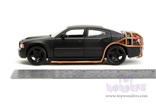 Jada Toys Fast & Furious - Dodge Charger Heist Car (2006, 1/24 scale diecast model car, Matte Black) 33373