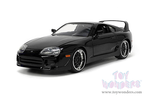 Jada Toys Fast & Furious - Toyota Supra Hardtop (1995, 1/24 scale diecast model car, Black) 33380