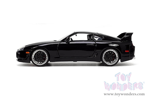 Jada Toys Fast & Furious - Toyota Supra Hardtop (1995, 1/24 scale diecast model car, Black) 33380