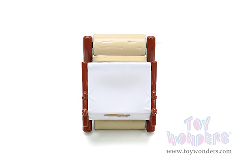 Jada Toys Hollywood Rides - Flintmobile with Fred Flinstone Diecast Figurine (1/32 scale diecast model car, Brown) 33382