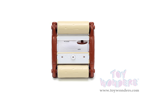 Jada Toys Hollywood Rides - Flintmobile with Fred Flinstone Diecast Figurine (1/32 scale diecast model car, Brown) 33382