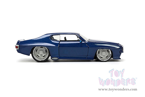 Jada Toys Bigtime Muscle - Pontiac&reg; GTO&reg; Hardtop (1971, 1/24 scale diecast model car, Dark Blue) 33545