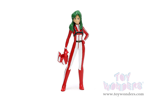 Jada Toys - Hollywood Rides | ROBOTECH&reg; Toyota Supra with Miriya Sterling Diecast Figure (2020, 1/24, diecast model car, Red/White) 33679