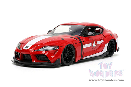 Jada Toys - Hollywood Rides | ROBOTECH&reg; Toyota Supra with Miriya Sterling Diecast Figure (2020, 1/24, diecast model car, Red/White) 33679