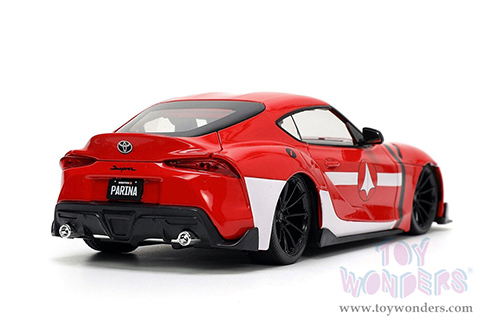 Jada Toys - Hollywood Rides | ROBOTECH&reg; Toyota Supra with Miriya Sterling Diecast Figure (2020, 1/24, diecast model car, Red/White) 33679
