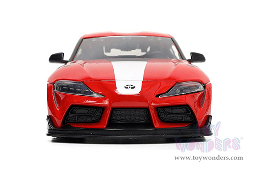 Jada Toys - Hollywood Rides | ROBOTECH&reg; Toyota Supra with Miriya Sterling Diecast Figure (2020, 1/24, diecast model car, Red/White) 33679