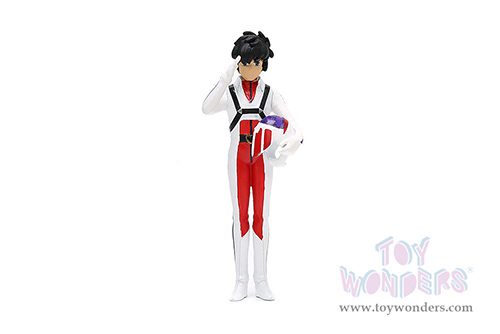 Jada Toys - Hollywood Rides | Robotech Toyota Supra with Rick Hunter Diecast Figurine (2020, 1/24, diecast model car, White) 33685