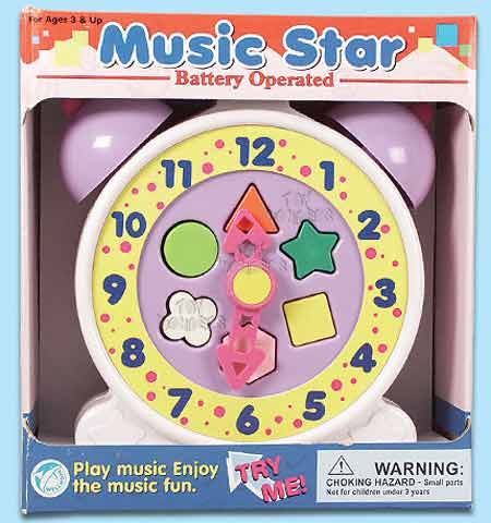 Music Star Clock 3368W