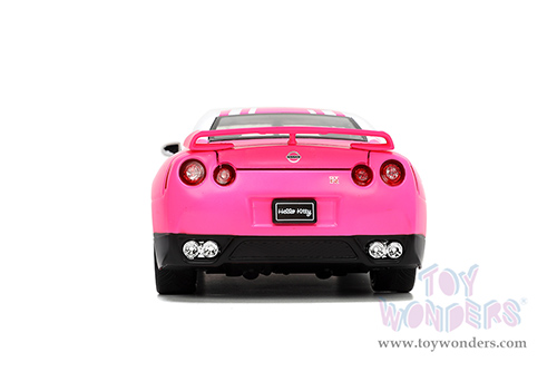 Jada Toys - Hollywood Rides | Nissan GT-R (R35) with Hello Kitty™ figure (2009, 1/24, diecast model car, White/Pink) 33724
