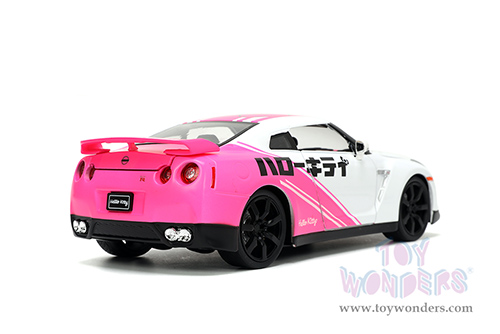 Jada Toys - Hollywood Rides | Nissan GT-R (R35) with Hello Kitty™ figure (2009, 1/24, diecast model car, White/Pink) 33724