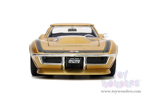 Jada Toys Bigtime Muscle - Chevrolet® Corvette® Stingray™ ZL-1 Hardtop (1969, 1/24 scale diecast model car, Gold) 33863
