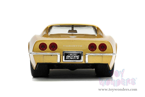 Jada Toys Bigtime Muscle - Chevrolet® Corvette® Stingray™ ZL-1 Hardtop (1969, 1/24 scale diecast model car, Gold) 33863