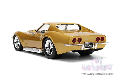Jada Toys Bigtime Muscle - Chevrolet® Corvette® Stingray™ ZL-1 Hardtop (1969, 1/24 scale diecast model car, Gold) 33863