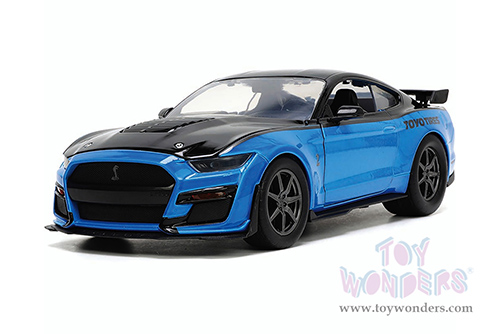 Jada Toys Bigtime Muscle - Ford Mustang Shelby® GT500® - Toyotires (2020, 1/24 scale diecast model car, Blue/Black) 33881