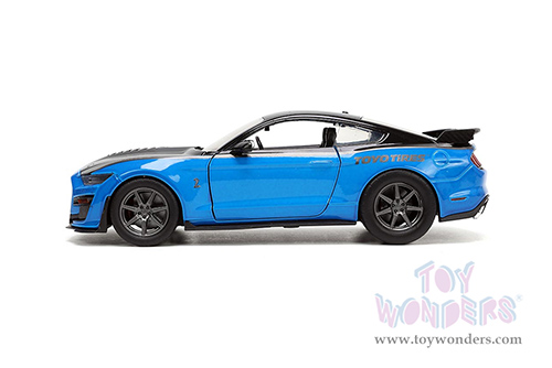 Jada Toys Bigtime Muscle - Ford Mustang Shelby® GT500® - Toyotires (2020, 1/24 scale diecast model car, Blue/Black) 33881