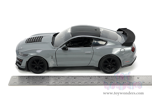 Jada Toys Bigtime Muscle - Ford Mustang Shelby&reg; GT500&reg; (2020, 1/24 scale diecast model car, Glossy Gray) 33931