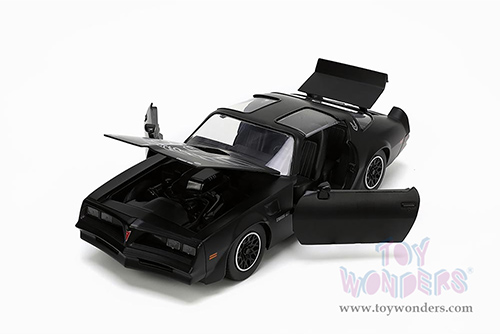 Jada Toys Bigtime Muscle - Pontiac&reg; Firebird&reg; T/A Trans am T-top (1977, 1/24 scale diecast model car, Matte Black) 34038/4