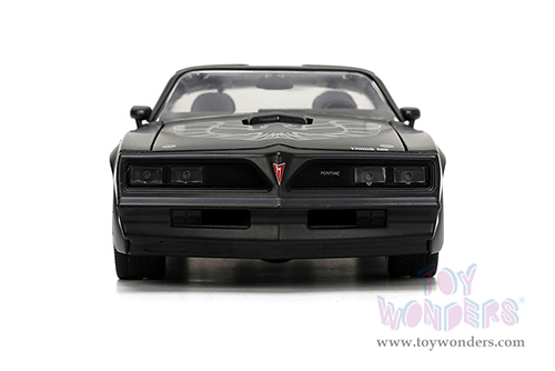 Jada Toys Bigtime Muscle - Pontiac&reg; Firebird&reg; T/A Trans am T-top (1977, 1/24 scale diecast model car, Matte Black) 34038/4