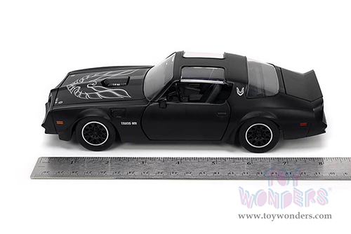 Jada Toys Bigtime Muscle - Pontiac&reg; Firebird&reg; T/A Trans am T-top (1977, 1/24 scale diecast model car, Matte Black) 34038/4