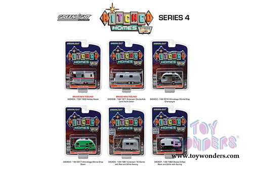 Greenlight - Hitched Homes Series 4 (1/64 scale diecast model car, Asstd.) 34040/48