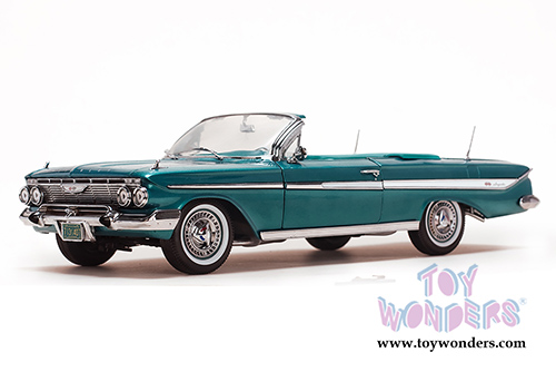 Sun Star USA - Chevy Impala Convertible (1961, 1/18 scale diecast model car, Twilight Turquoise) 3407