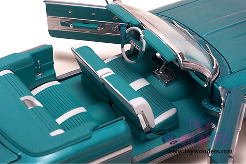 Sun Star USA - Chevy Impala Convertible (1961, 1/18 scale diecast model car, Twilight Turquoise) 3407