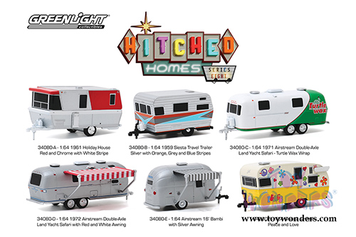 Greenlight - Hitched Homes Series 8 (1/64 scale diecast model car, Asstd.) 34080/48