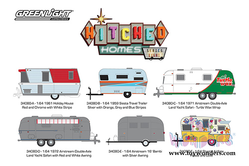 Greenlight - Hitched Homes Series 8 (1/64 scale diecast model car, Asstd.) 34080/48