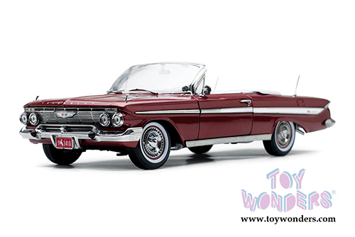 Sun Star USA - Chevrolet&reg; Impala Open Convertible (1961, 1/18 scale diecast model car, Honduras Maroon) 3410